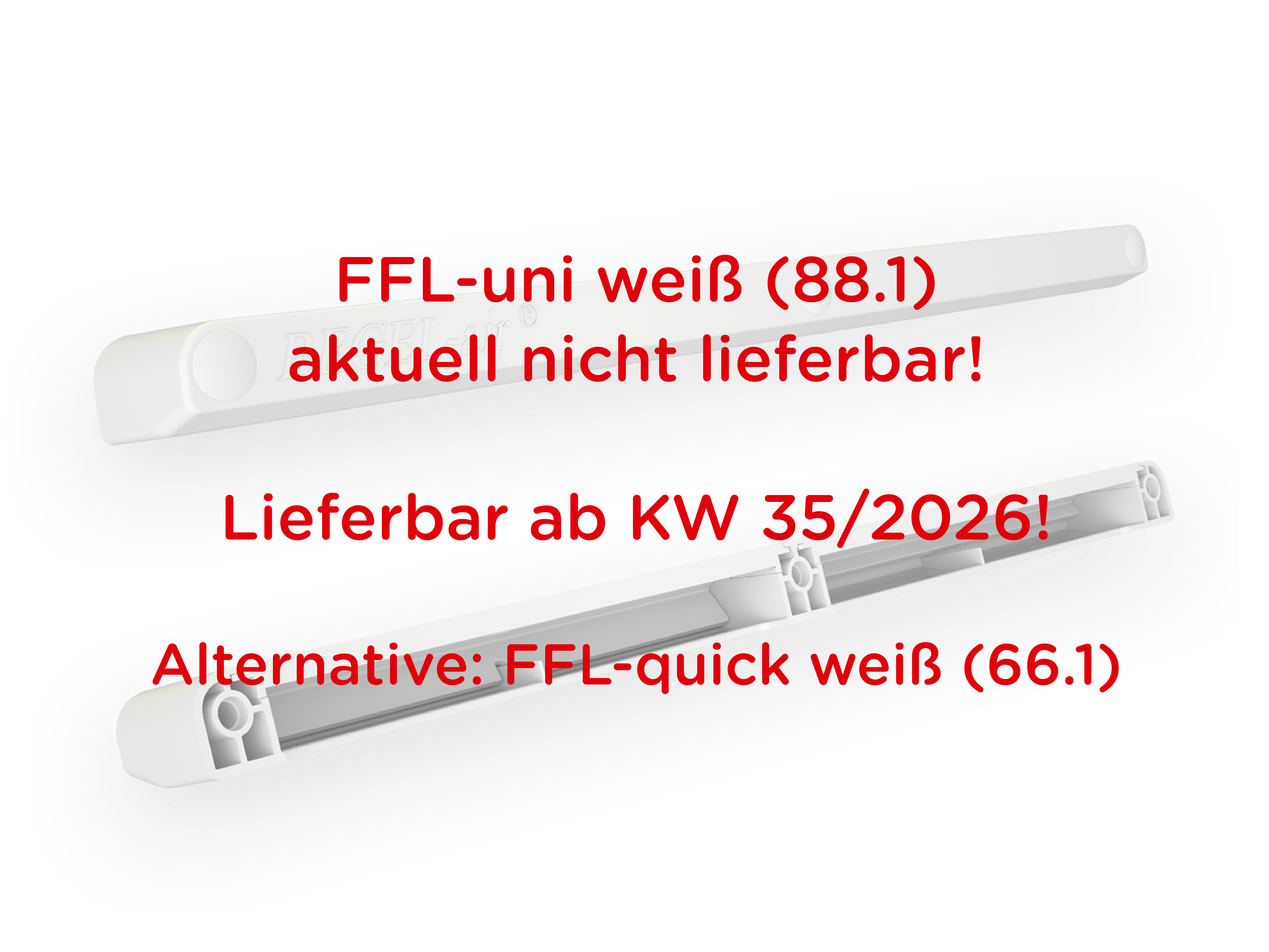 Fensterfalzlüfter FFL-uni Typ 88 weiß